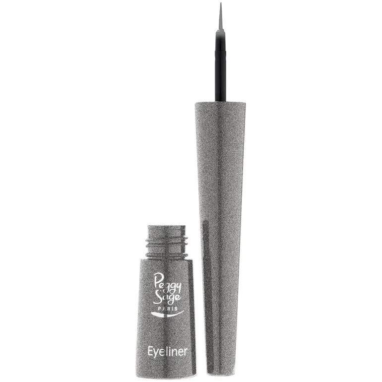 Eyeliner pinceau pailleté argent