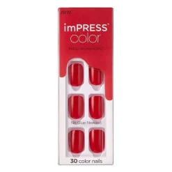 Faux ongles impress color reddy or not