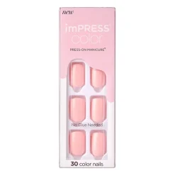 Faux ongles impress color pick me pink
