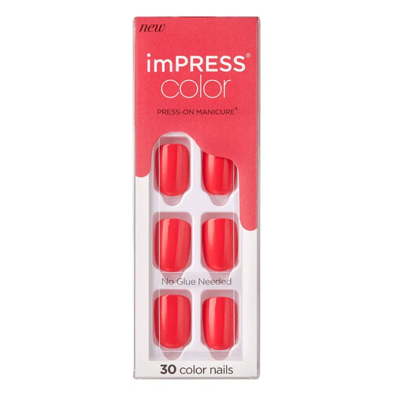 Faux ongles impress color corally crazy