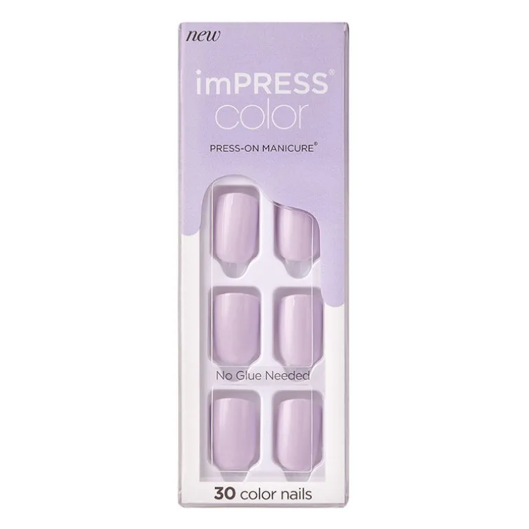 Faux ongles impress color purplect