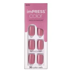 Faux ongles impress color petal pink