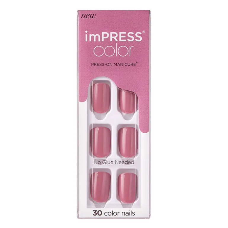 Faux ongles impress color petal pink