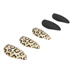 Faux ongles Nail Addict black leopard