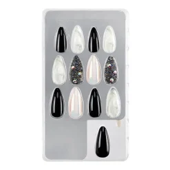 Faux ongles Nail Addict marble & diamonds