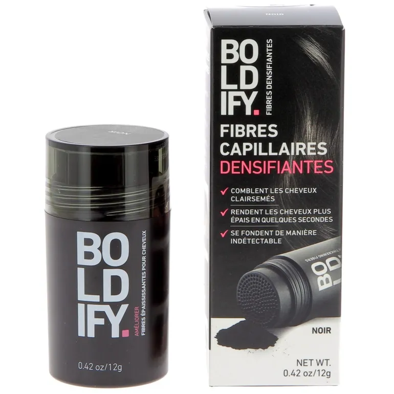 Fibres densifiantes pour cheveux noir