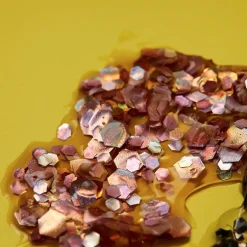 Gel holographique à grosses paillettes Moon Glitter rose doré