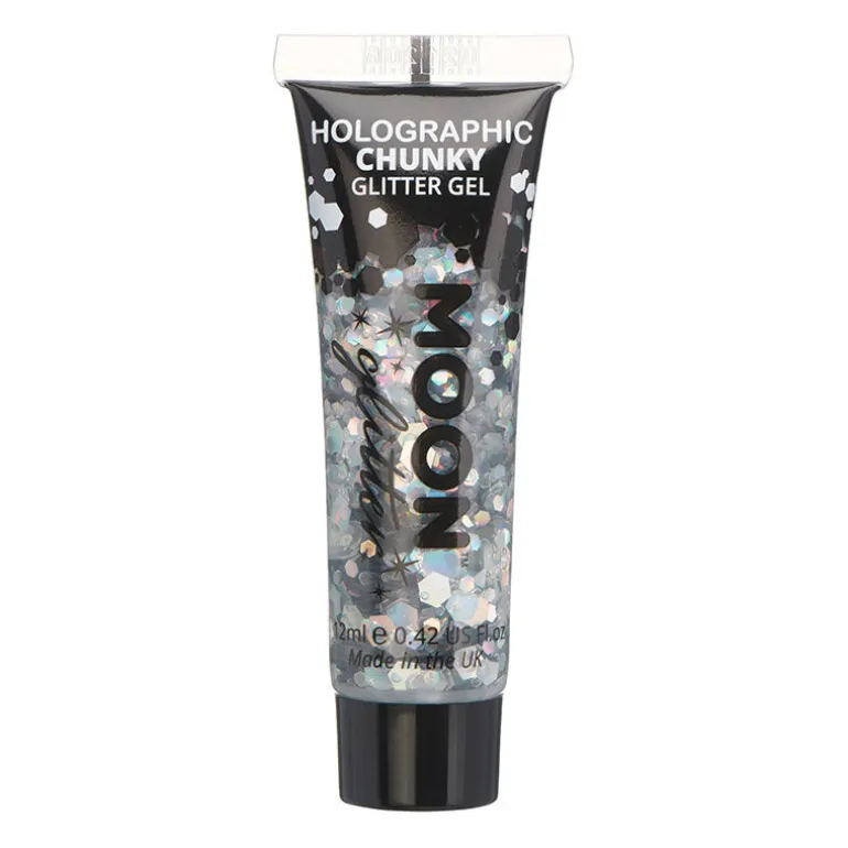 Gel holographique à grosses paillettes Moon Glitter argent