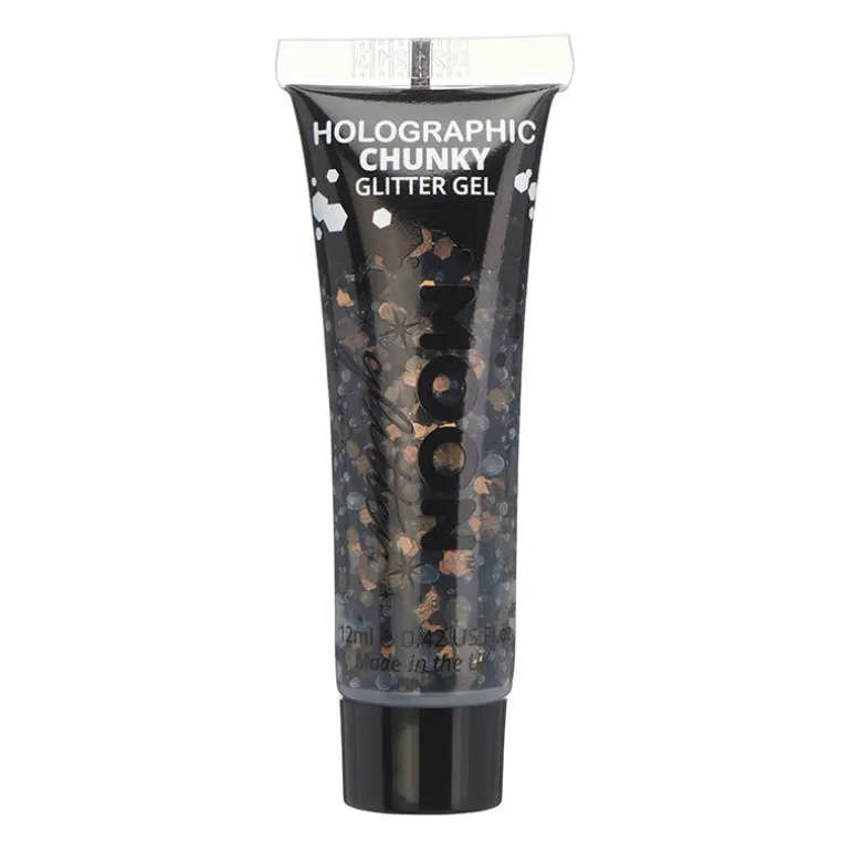 Gel holographique à grosses paillettes Moon Glitter noir