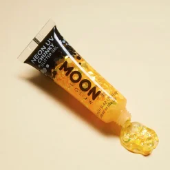 Gel néon à grosses paillettes Moon Glow doré