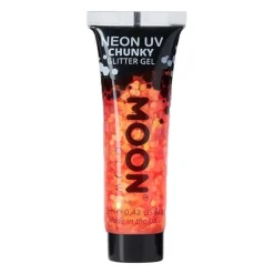 Gel néon à grosses paillettes Moon Glow orange