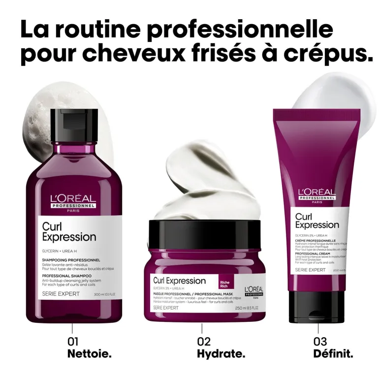 Gelée lavante anti-résidus pour cheveux bouclés ou crépus Curl Expression 300ml