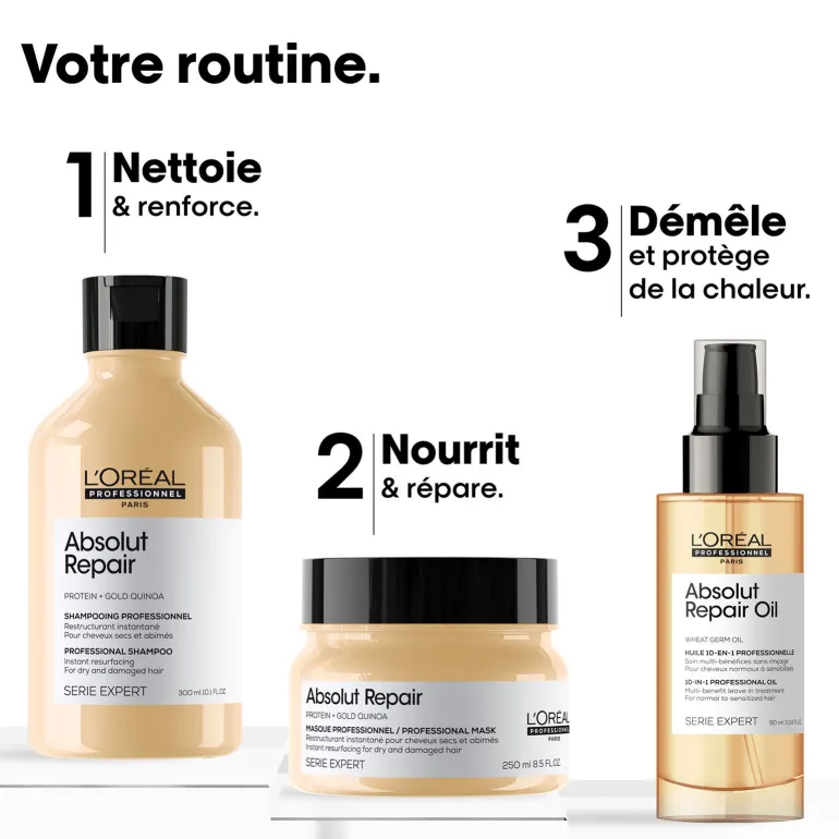 Huile 10 en 1 pour cheveux normaux à sensibilisés Absolut Repair 90 ml