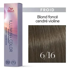 Illumina color 6/16 blond foncé cendré violet