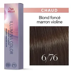 Illumina color 6/76 blond foncé marron violine