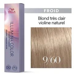 Illumina color 9/60 blond très clair violine naturel
