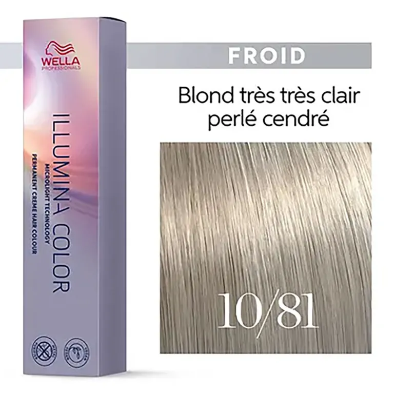 Illumina color 10/81 blond très très clair perlé cendré
