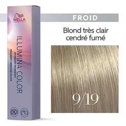 Illumina color 9/19 blond très clair cendré fumé