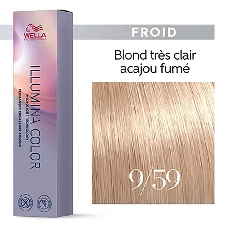Illumina color 9/59 blond très clair acajou fumé