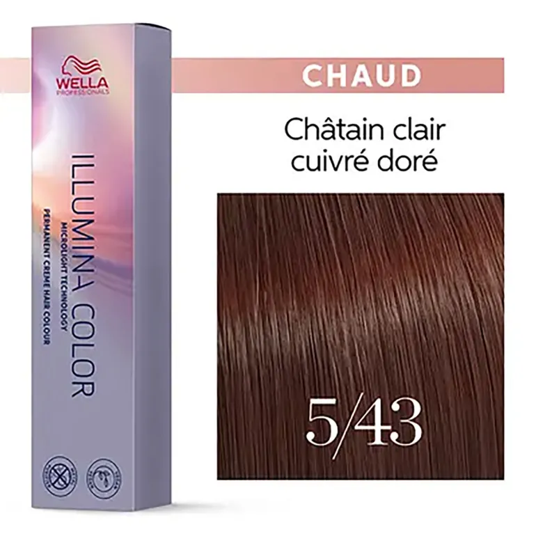 Illumina color 5/43 châtain clair cuivré doré