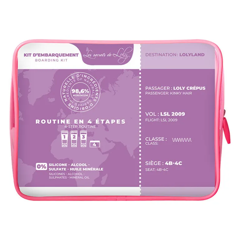 Kit d'embarquement pour cheveux crépus