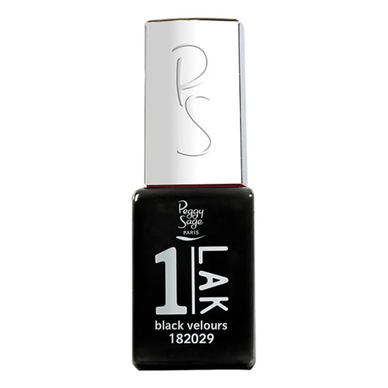 1-LAK vernis semi-permanent 3 en 1 black velours