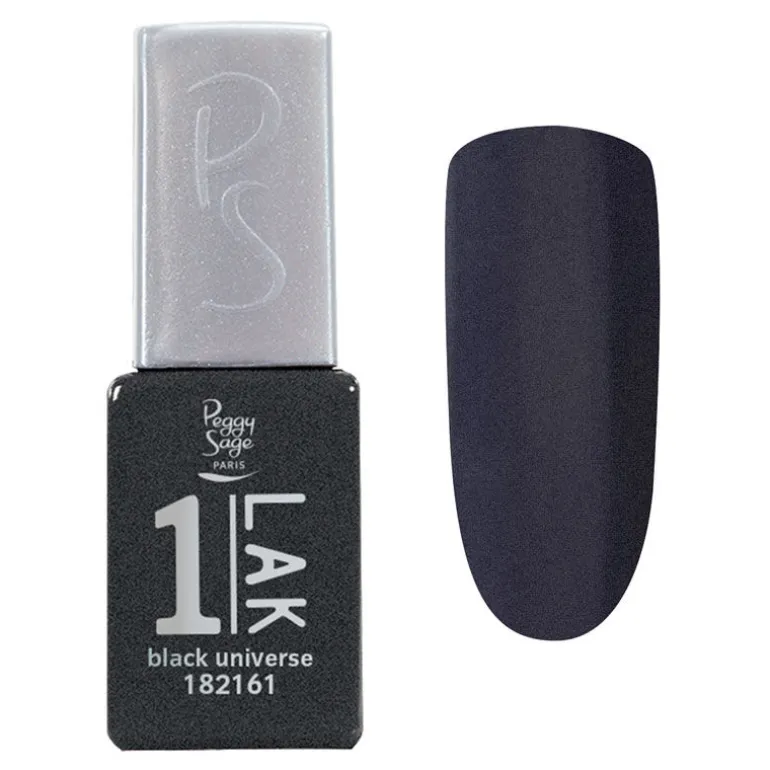 1-LAK vernis semi-permanent 3 en 1 black universe