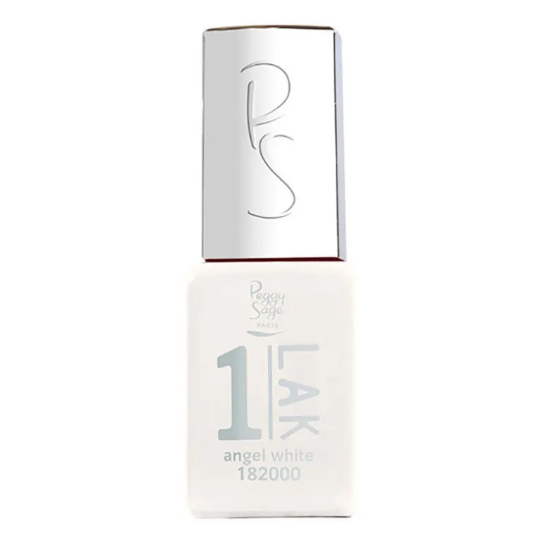 1-LAK vernis semi-permanent 3 en 1 Angel White