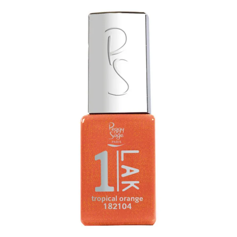 1-LAK vernis semi-permanent 3 en 1 Tropical Orange
