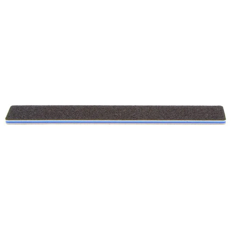 Lime rectangulaire noire pour ongles naturels 100/180 : Grain moyen / fin