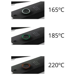 Lisseur C-Style digital black soft touch