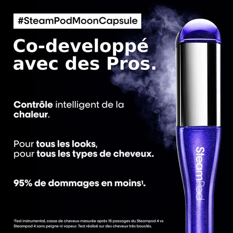 Lisseur-boucleur Vapeur SteamPod 4 en édition limitée Moon Capsule