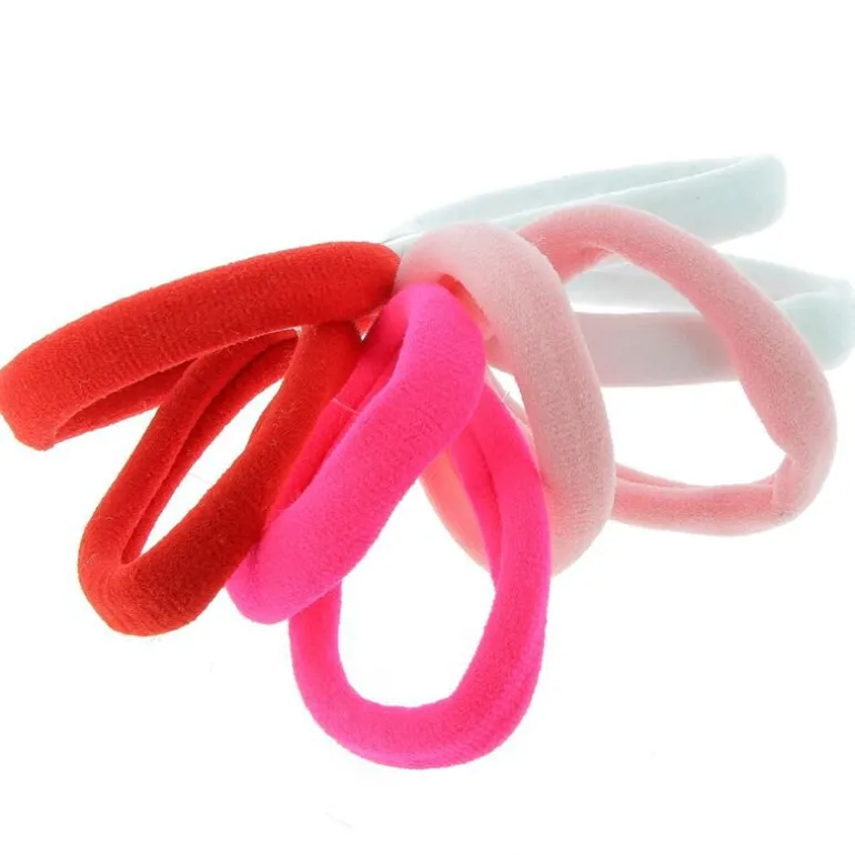Lot élastiques mousse blanc rose rouge