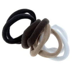Lot élastiques mousse blanc noir beige marron