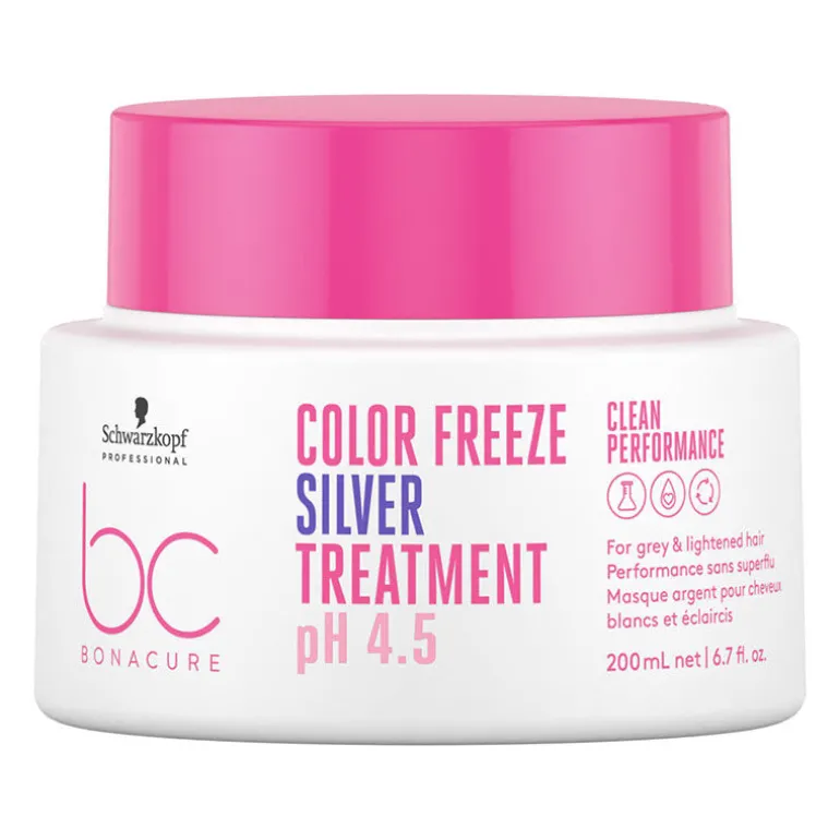 Masque argent pour cheveux gris et blancs BC Color Freeze Silver