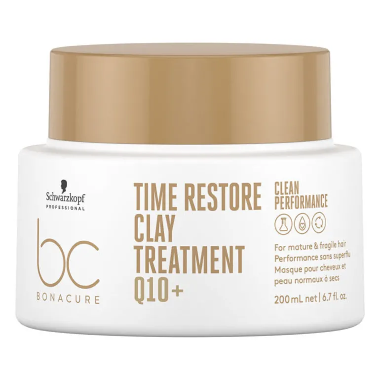 Masque argile renforçateur cheveux matures et fragilisés BC Time Restore