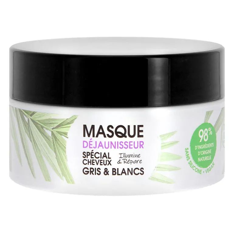 Masque déjaunisseur cheveux gris & blancs Gamme Nature
