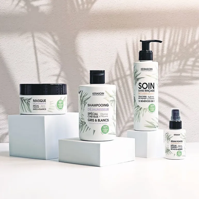 Masque déjaunisseur cheveux gris & blancs Gamme Nature