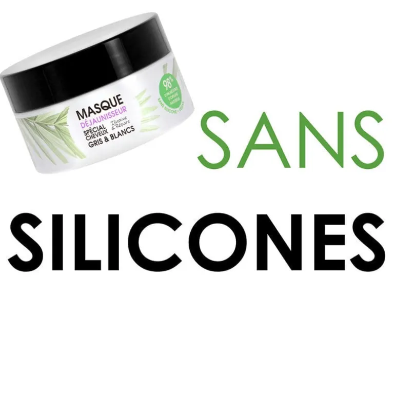 Masque déjaunisseur cheveux gris & blancs Gamme Nature
