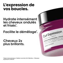 Masque hydratant intensif pour cheveux bouclés Curl Expression 250ml
