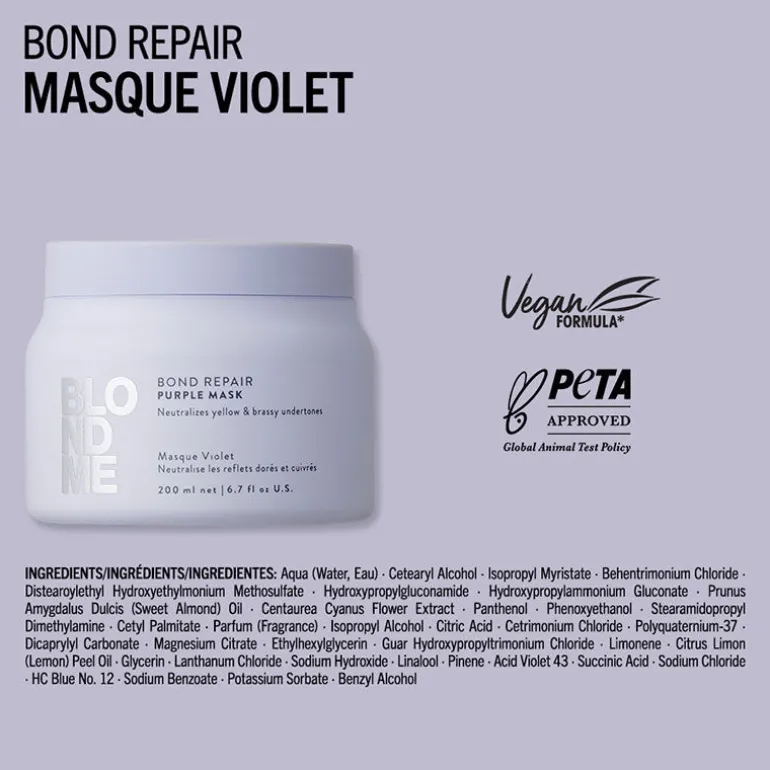 Masque violet Blondme Bond Repair Neutralisant