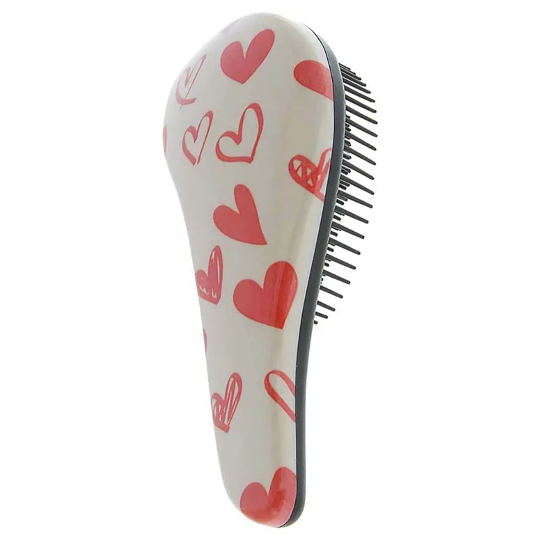 Mini brosse démélante cœurs