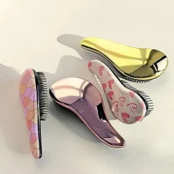 Mini brosse démélante doré