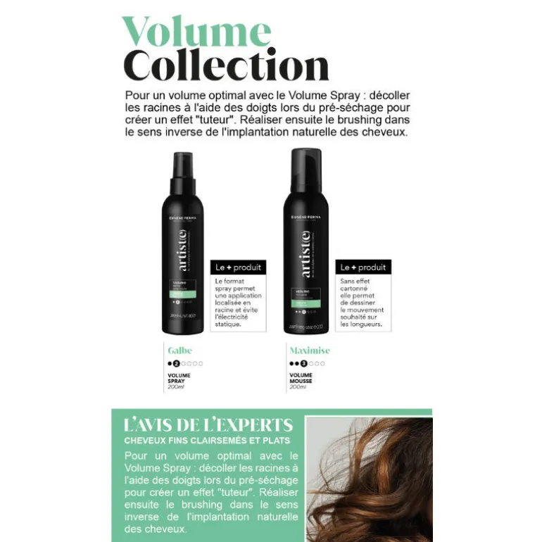 Mousse volumatrice Volume Mousse Artiste