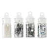 Paillettes pour ongles argenté