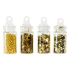 Paillettes pour ongles doré