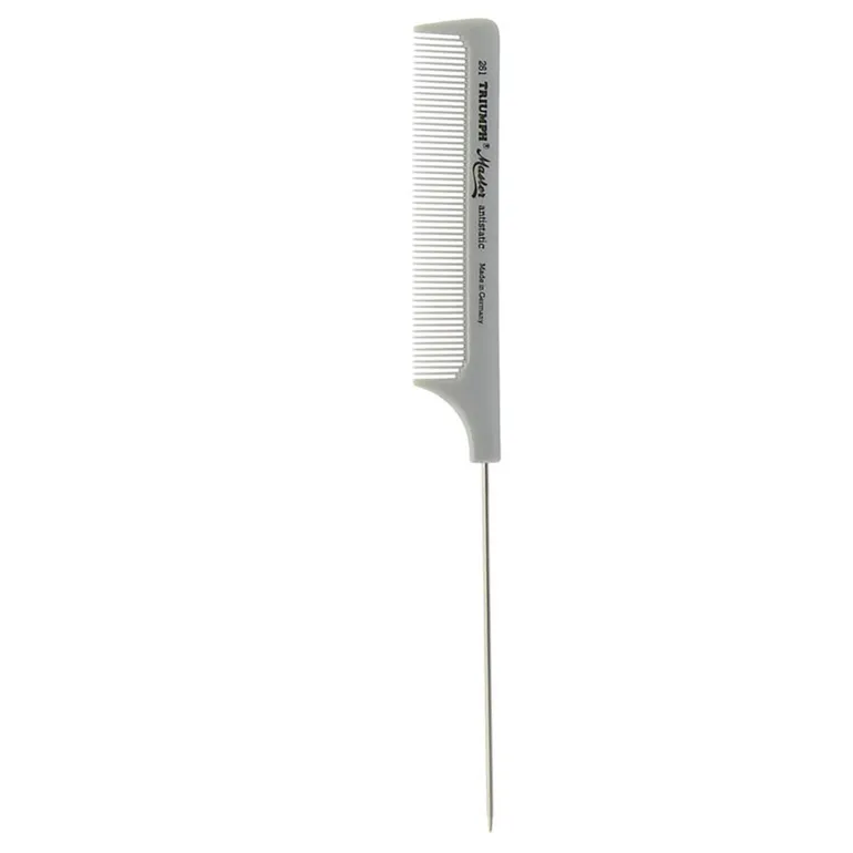 Peigne à queue métal T261 Argent