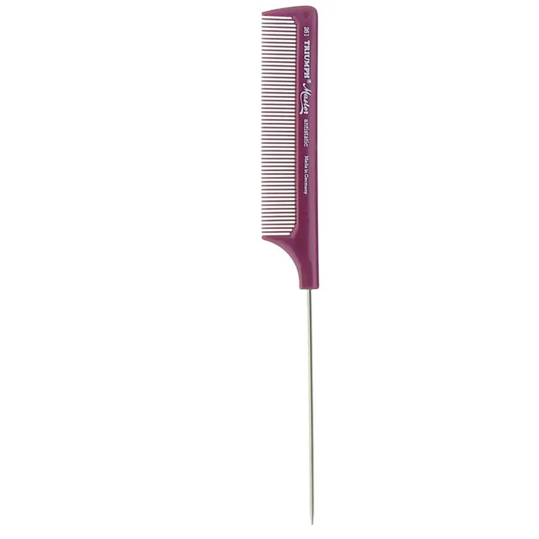 Peigne à queue métal T261 Lilas