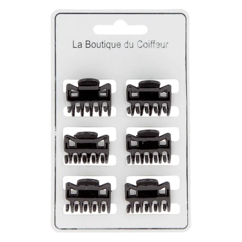 Petites pinces croco noir