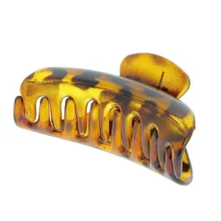 Pince croco léopard brillant